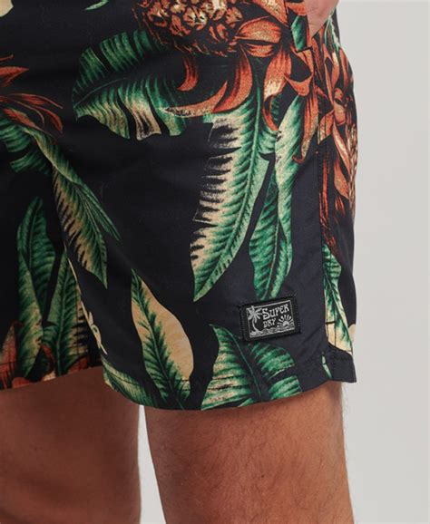 Superdry Pantaloncini Da Bagno Con Stampa Hawaiana Riciclati Uomo