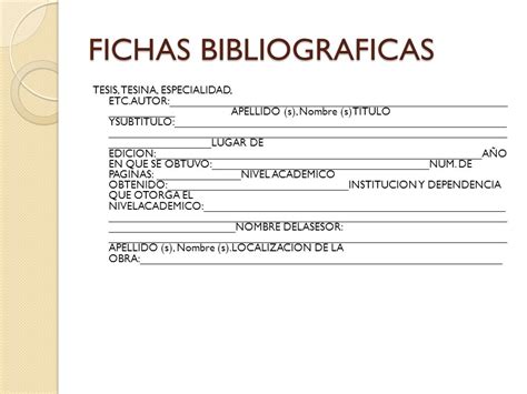 Ejemplos De Fichas Bibliogr Ficas Qu Son Y C Mo Hacerlas Hot Sex Picture 83520 Hot Sex Picture