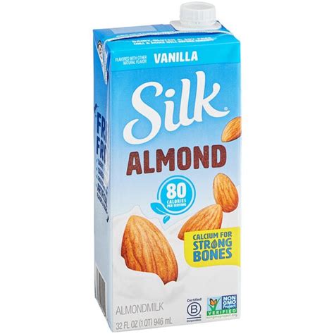 Silk Vanilla Almond Milk 32 Fl Oz 6case