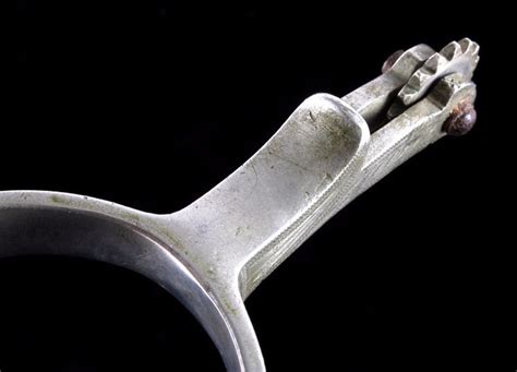 Buermann Star Steel Silver Engraved Spurs