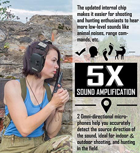 PROHEAR Digital Electronic Shooting Ear Protection Sound Amplification ...