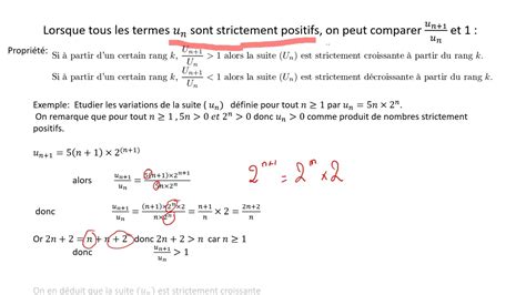 Etudier la monotonie d une suite Spécialité Terminale YouTube