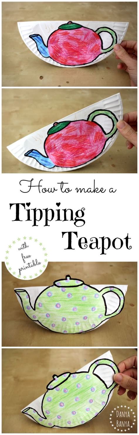 Make A Tipping Teapot Tutorial With Free Printable Danya Banya