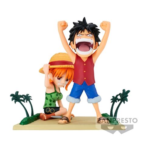 One Piece WCF World Collectable Figure Log Stories Luffy & Nami (15cm ...