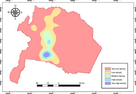 The population density of Karak in accordance with the administrative ...