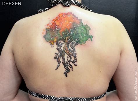 Autumn Tree Tattoo Printable Calendars At A Glance