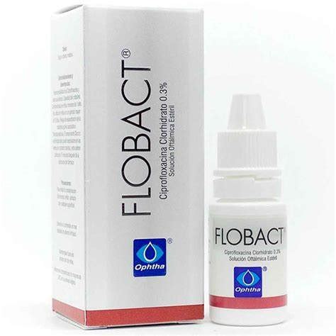 Flobact Ciprofloxacino Solución Oftálmica 0 3 x 5 mL FARMATICA