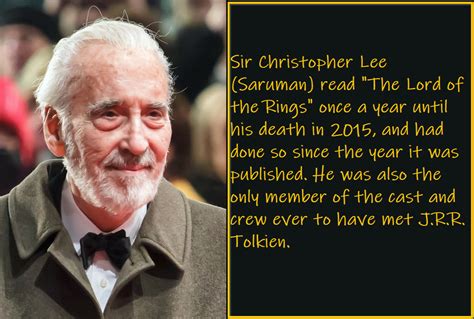 Sir Christopher Lee was amaizing. : r/lotr