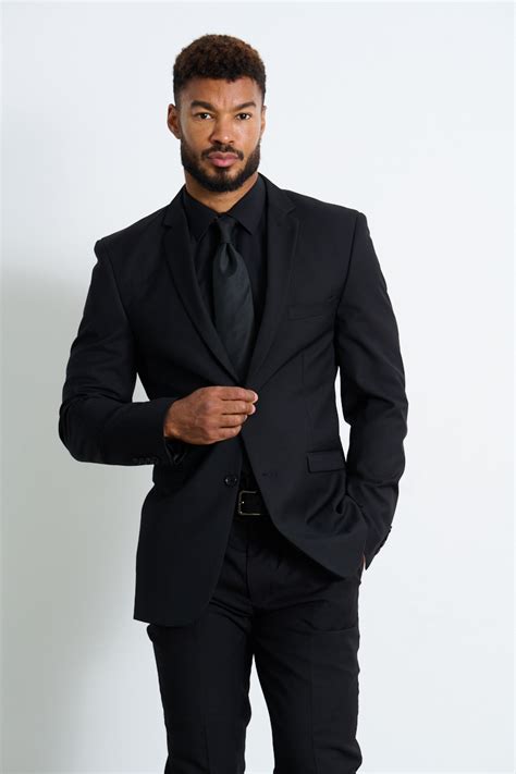 Suitor All Black Suit Hire Suit And Tuxedo Rentals Suitor Suit Hire