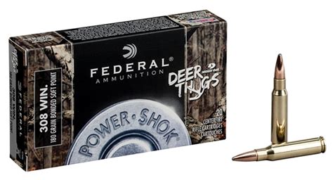 Federal Power Shok 308 Win 150 Grain 20 Round Box Mossy Oak Deer