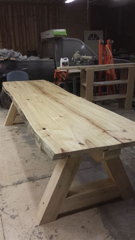 Live Edge Custom Cottonwood Conference Table I Built Last Summer Had A