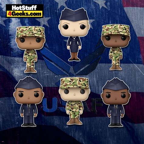 6 New United States Air Force Funko Pop Figures 2021