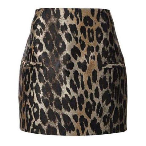 Balmain Leopard Jacquard Mini Skirt For Sale At 1stdibs