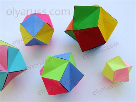 Оригами Многогранник | Головоломка Матасова - Мягкие игрушки и поделки ...