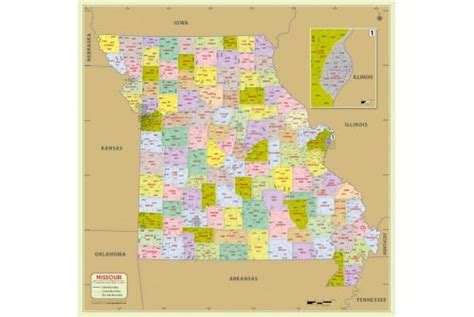 Missouri Zip Code Map Pdf - CountiesMap.com