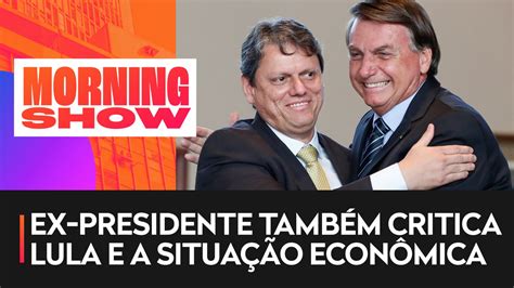 Bolsonaro participa do Pânico e faz elogios a Tarcísio de Freitas