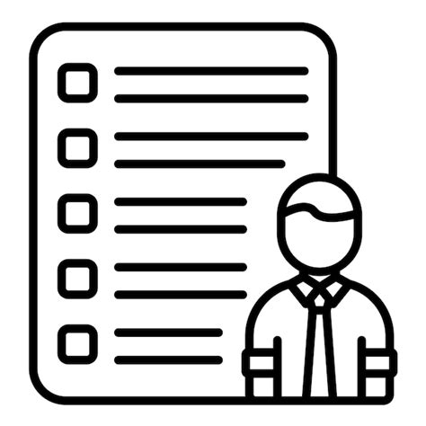 Premium Vector Audit Staff Line Illustration