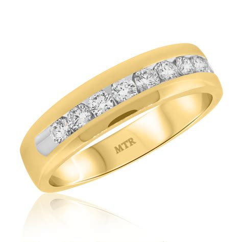 Ballard 1 1 2 Ct Tw Same Sex Mens Band Set 14k Yellow Gold My Trio Rings