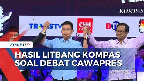 Jajak Pendapat Litbang Kompas Usai Debat Cawapres Persen