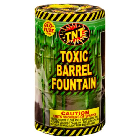 TNT Toxic Barrel Fountain Firework 1 Ct QFC