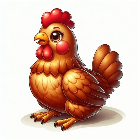 Premium Vector Cute Chicken Vector Cartoon Illustration