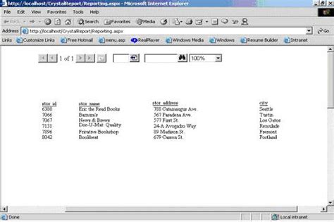 Crystal Reports In ASP NET