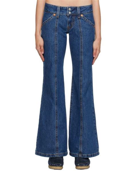 Levis Indigo Noughties Big Bell Jeans In Blue Lyst