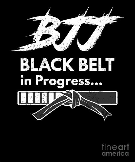 Bjj Black Belt In Progress Jiu Jitsu Bjj Combat Digital Art By Henry B