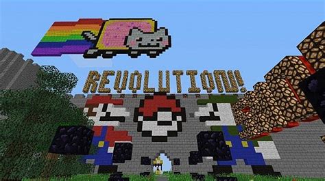 My Awsome Pixel Art Creations Minecraft Map