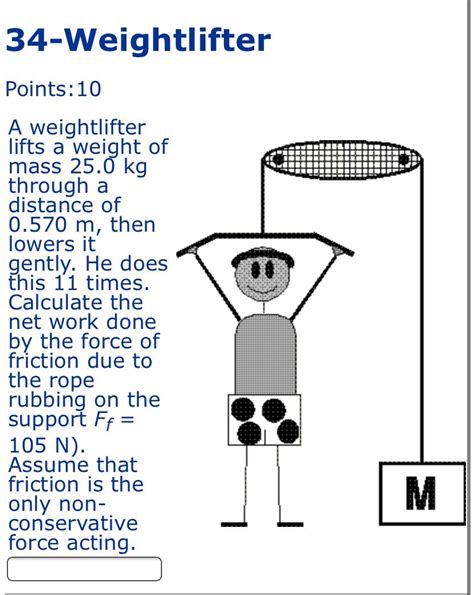 Solved 34 Weightlifter Points 10 A Weightlifter Lifts A Chegg