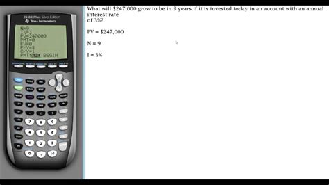 Calculate Future Value Using TI 84 TI 83 YouTube