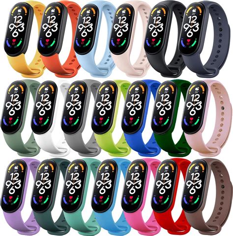 Monuary Pi Ces Bracelets Compatible Avec Xiaomi Mi Band Mi Band