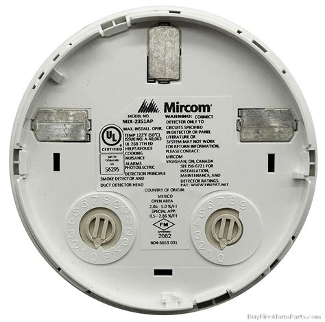 Mircom MIX 2351AP Intelligent Photoelectric Smoke Detector