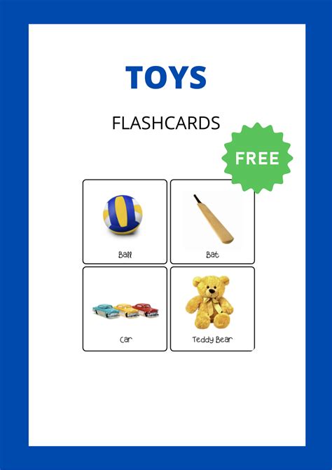 Flashcards-Toys – Words Speech Therapy