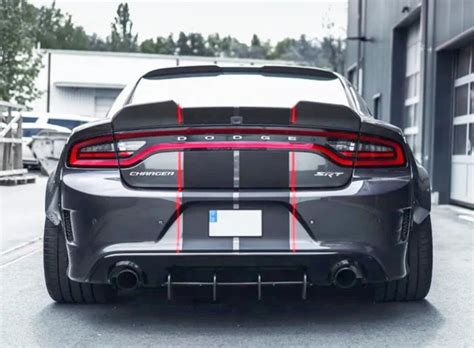 New Fit15 21 Dodge Charger Srt Hellcat Real Carbon Fiber Deck Lid