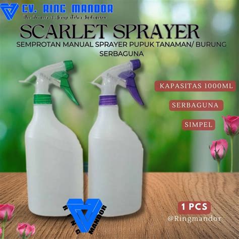 Jual Sprayer Botol Semprotan Scarlet Liter Putih Semprotan Air Botol