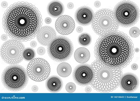 Abstract Composition Of Ornamental Circles Stock Vector Illustration