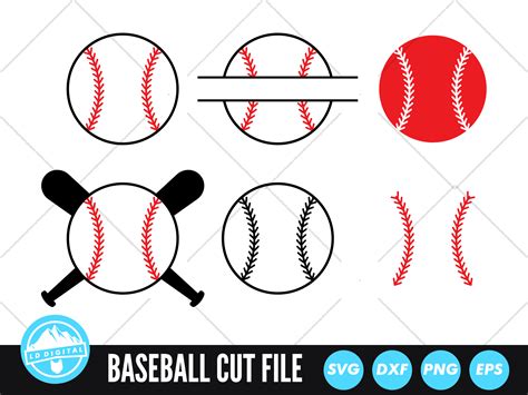 Baseball Svg Files Baseball Cut Files Baseball Bat Vector Files By