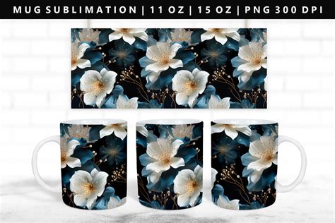 Flower Mug Sublimation PNG Graphic by StasyLionet · Creative Fabrica