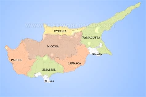 Cyprus Political Map