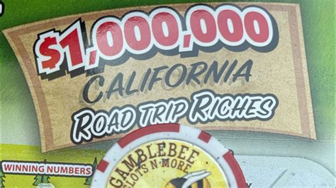 CALIFORNIA 1 000 000 ROAD TRIP TO RICHES Scratchofftickets