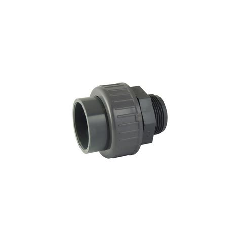 Raccord Union 3 pièces Femelle Male en PVC Ø A 50mm Ø B 1 1 2