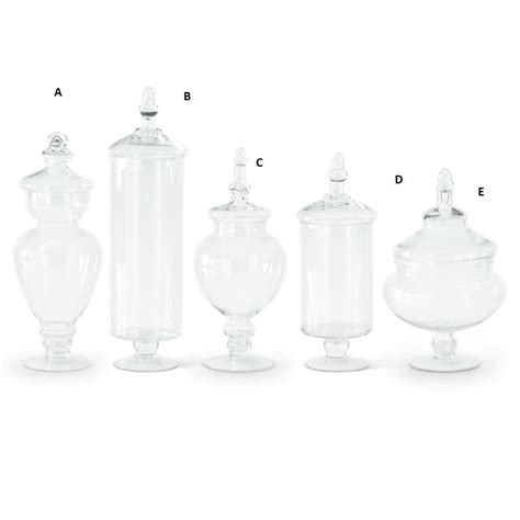 Clear Glass Apothecary Jars W Lids Montana Rustic Accents