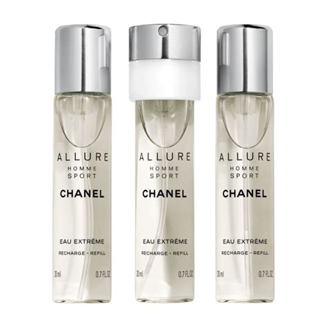 ALLURE HOMME SPORT EAU EXTRÊME TWIST AND SPRAY REFILLABLE BOTTLE 3 x 20