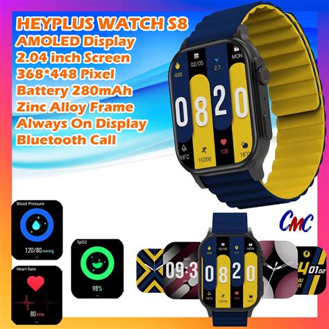 Jual Hey Plus Watch S Smartwatch Amoled Inch Heyplus Pria Wanita