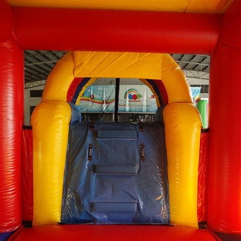 Kids Inflatable Mini Bouncer With Slide Seaworld Theme Park Inflatable