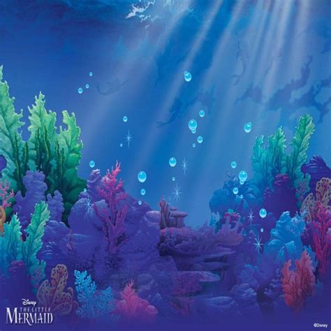 Little Mermaid Underwater Background