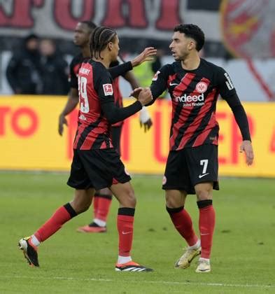 Omar Marmoush Cheers With Jean Matteo Bahoya Li After His Goal To