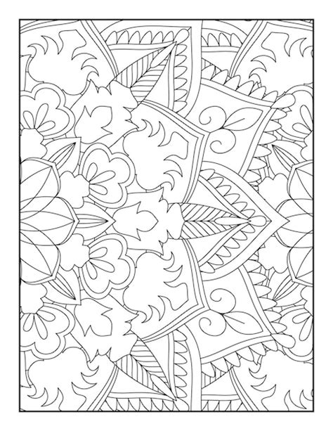 Coloriage Mandala Floral Mandala Floral Livres Coloriages Pages A