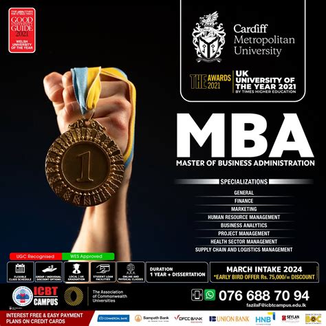 Sri Lankas Most Accepted British Mba Awarded By Cardiff Metropolitan